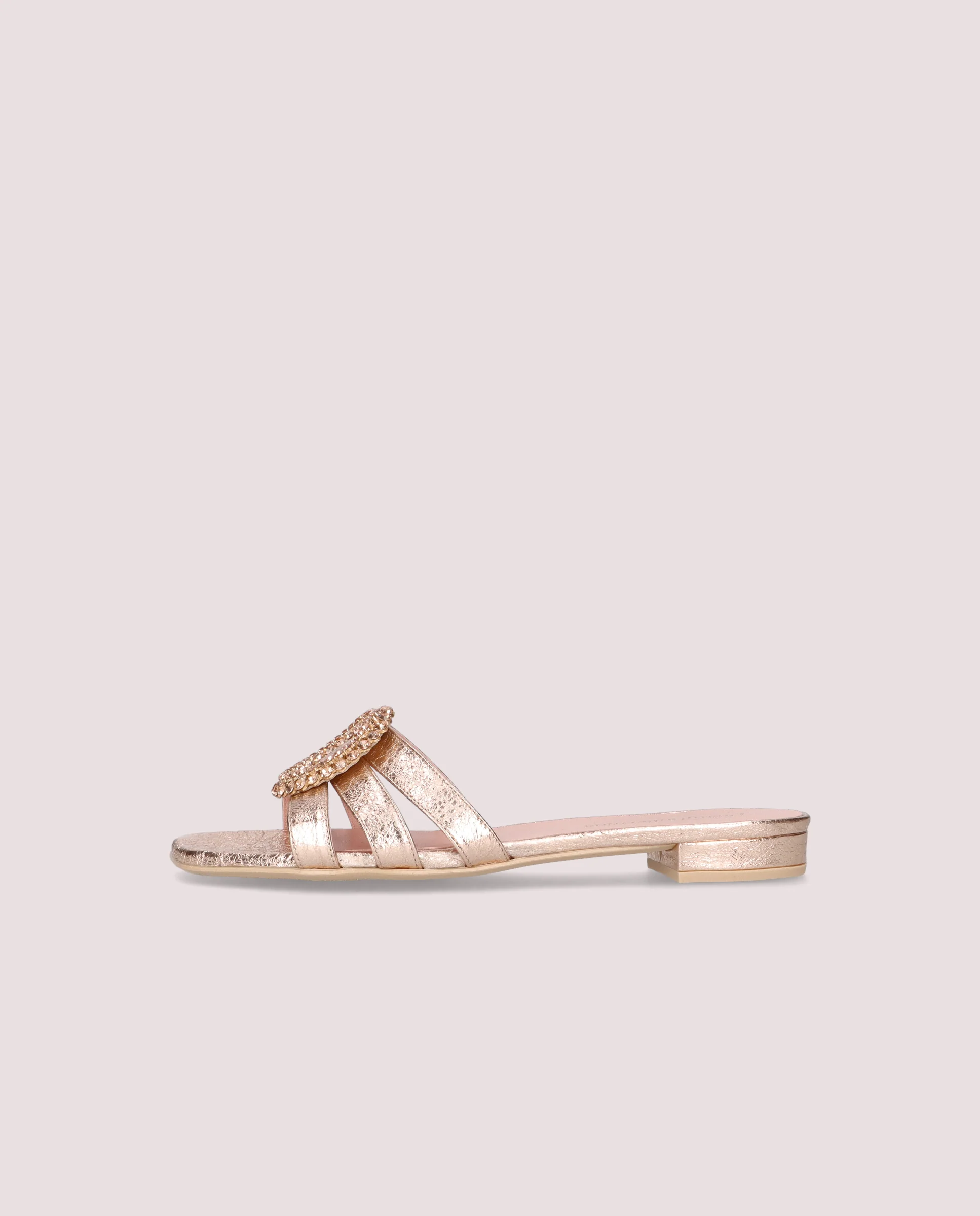 Sandalias Olivia Naranjas Pieles metalizadas - Image 3