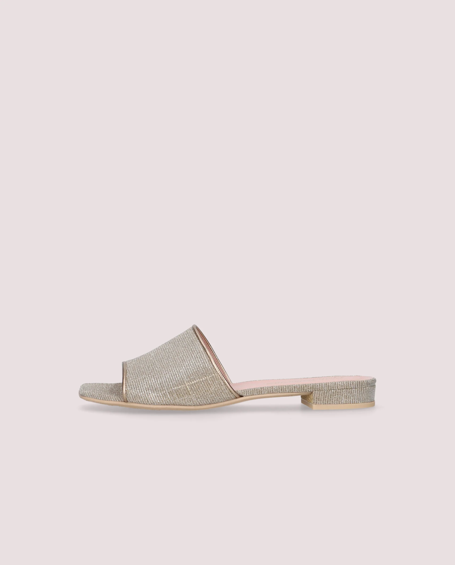 Sandalias Olivia Plateados Tejidos metalizados - Image 3
