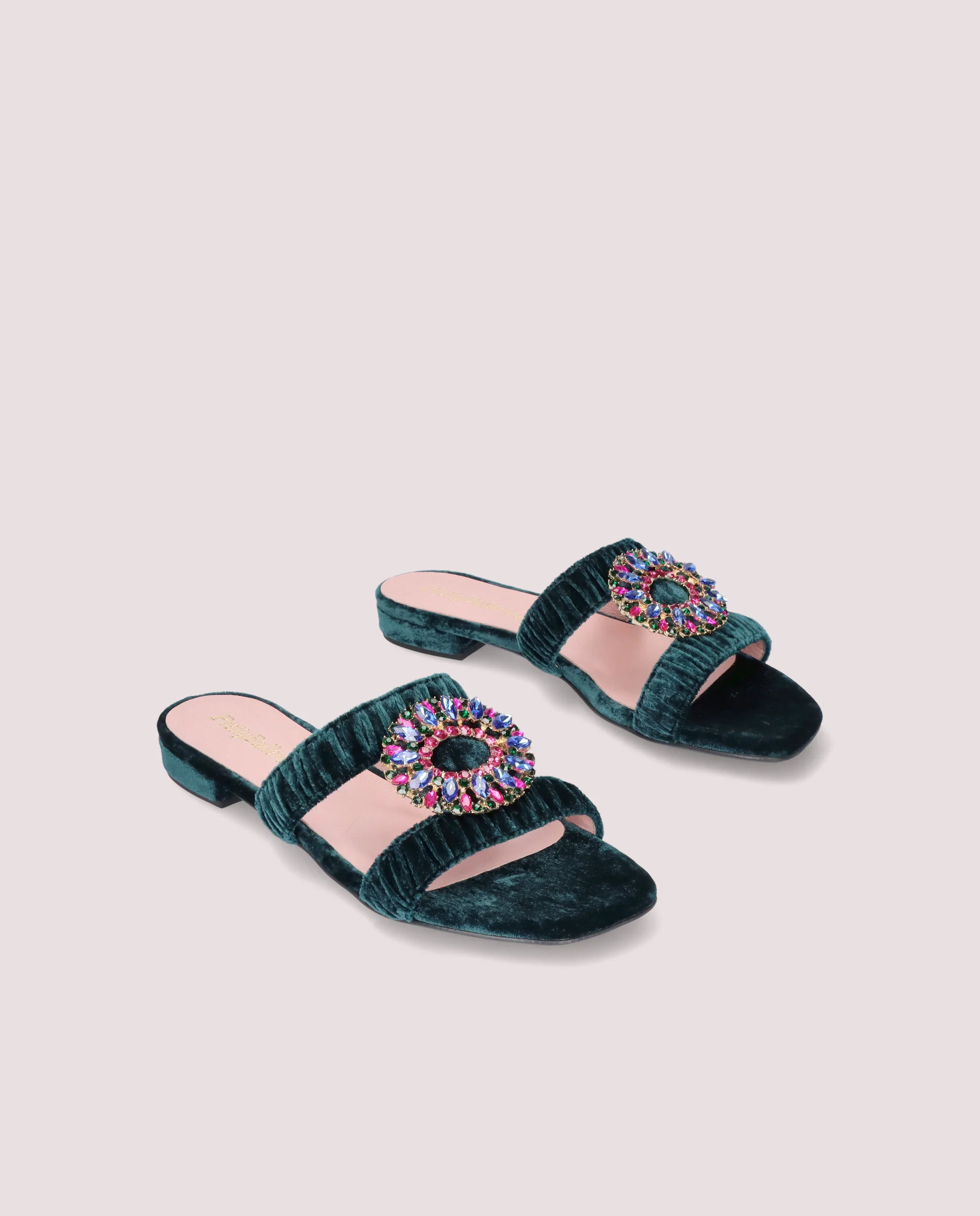 Sandalias Olivia Verdes Tejidos
