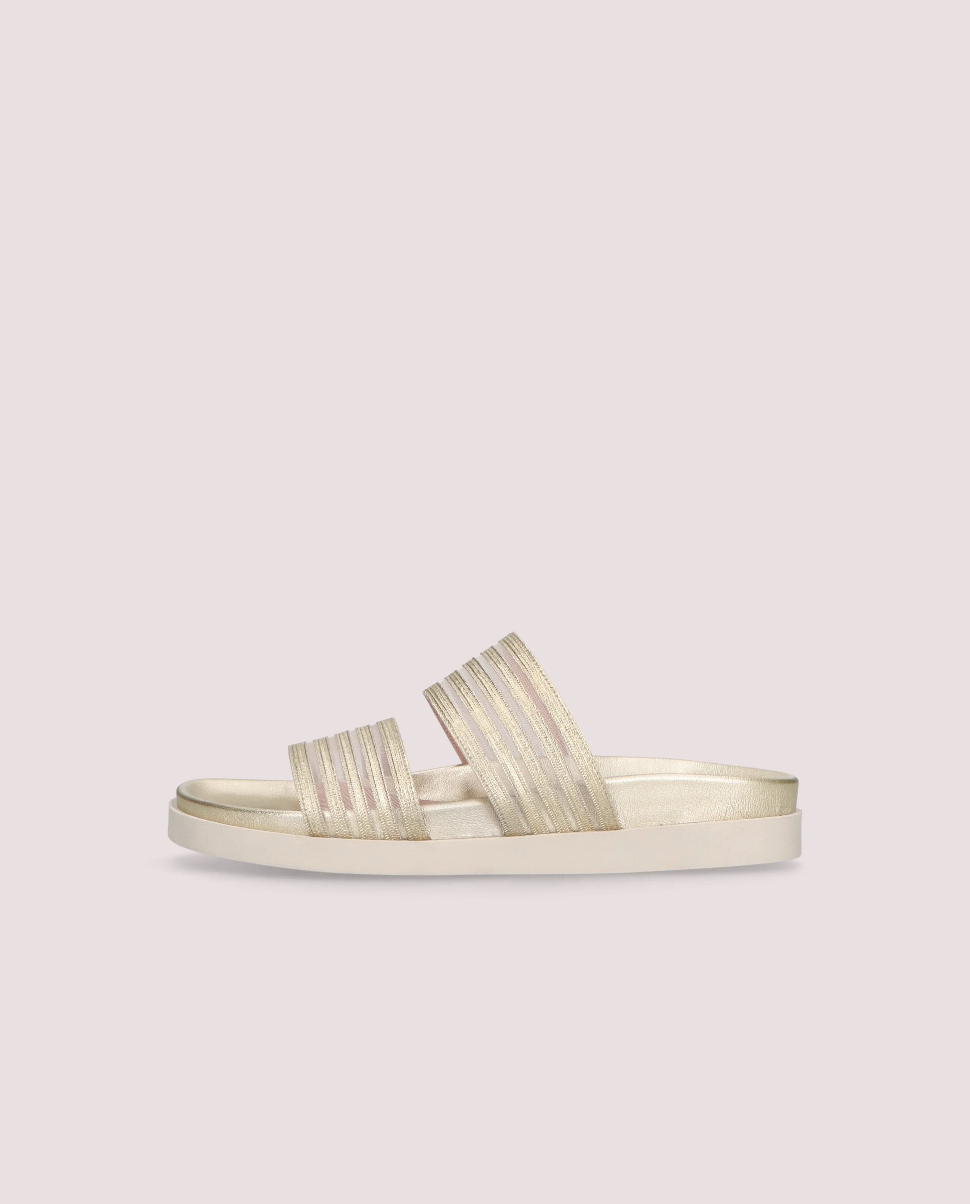 Sandalias Singer Dorados Tejidos - Image 3