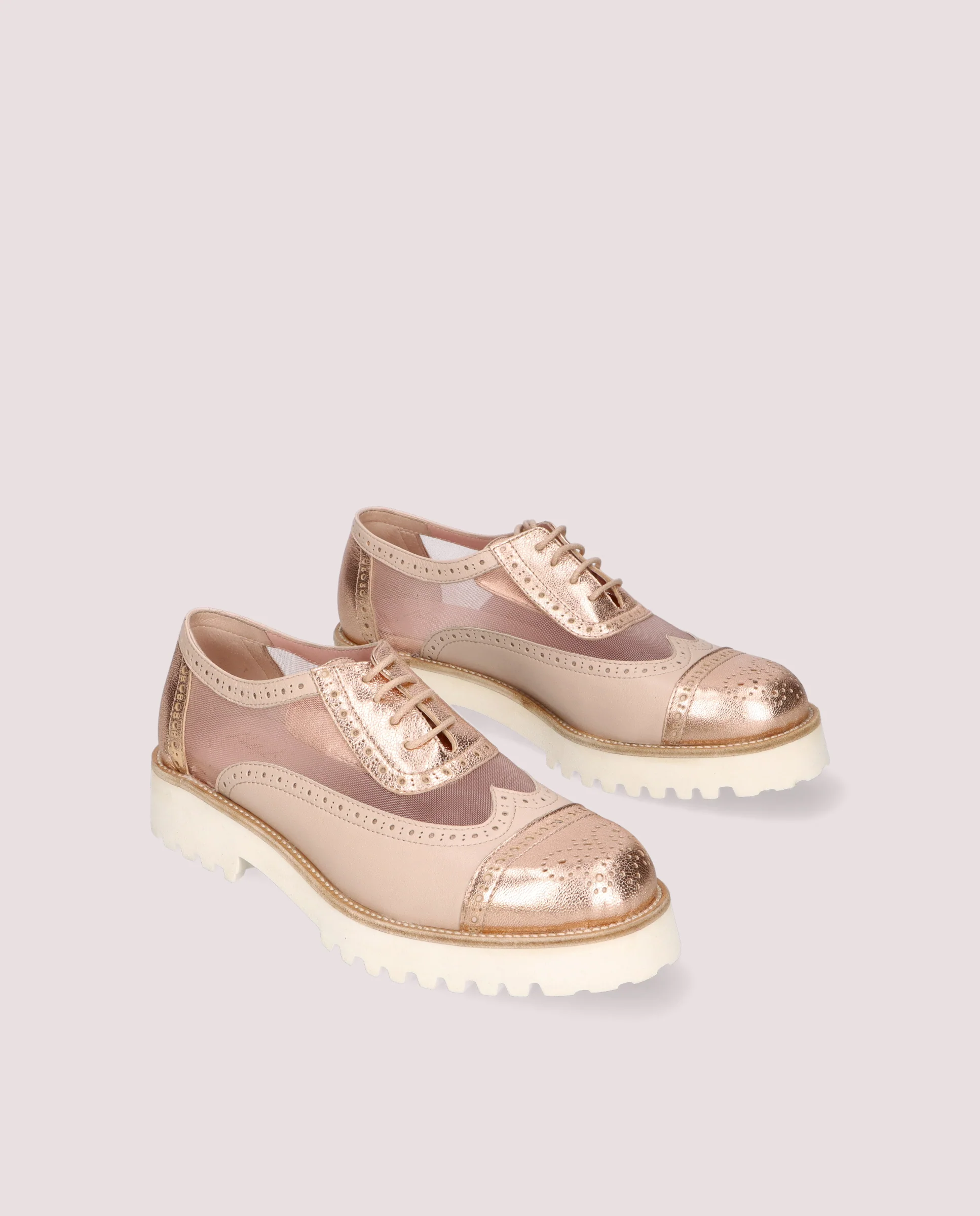 Zapatos Acordonados Ashley Rosas Red